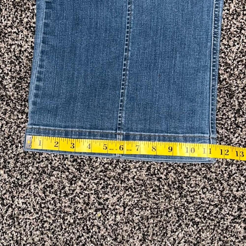 SPANX High Rise Flare Jeans Vintage Boho Indigo Wide Leg Size MP - Picture 14 of 14